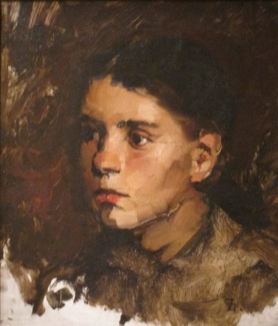 Head of a Young Girl by Frank Duveneck